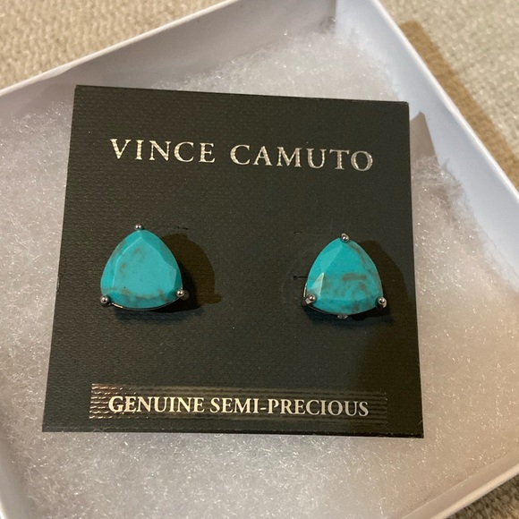 Vince Camuto Jewelry - NEW Vince Camuto precisely cut turquoise earrings! These are gorgeous!